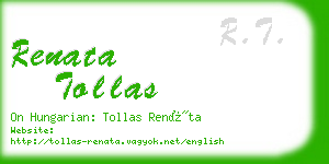 renata tollas business card